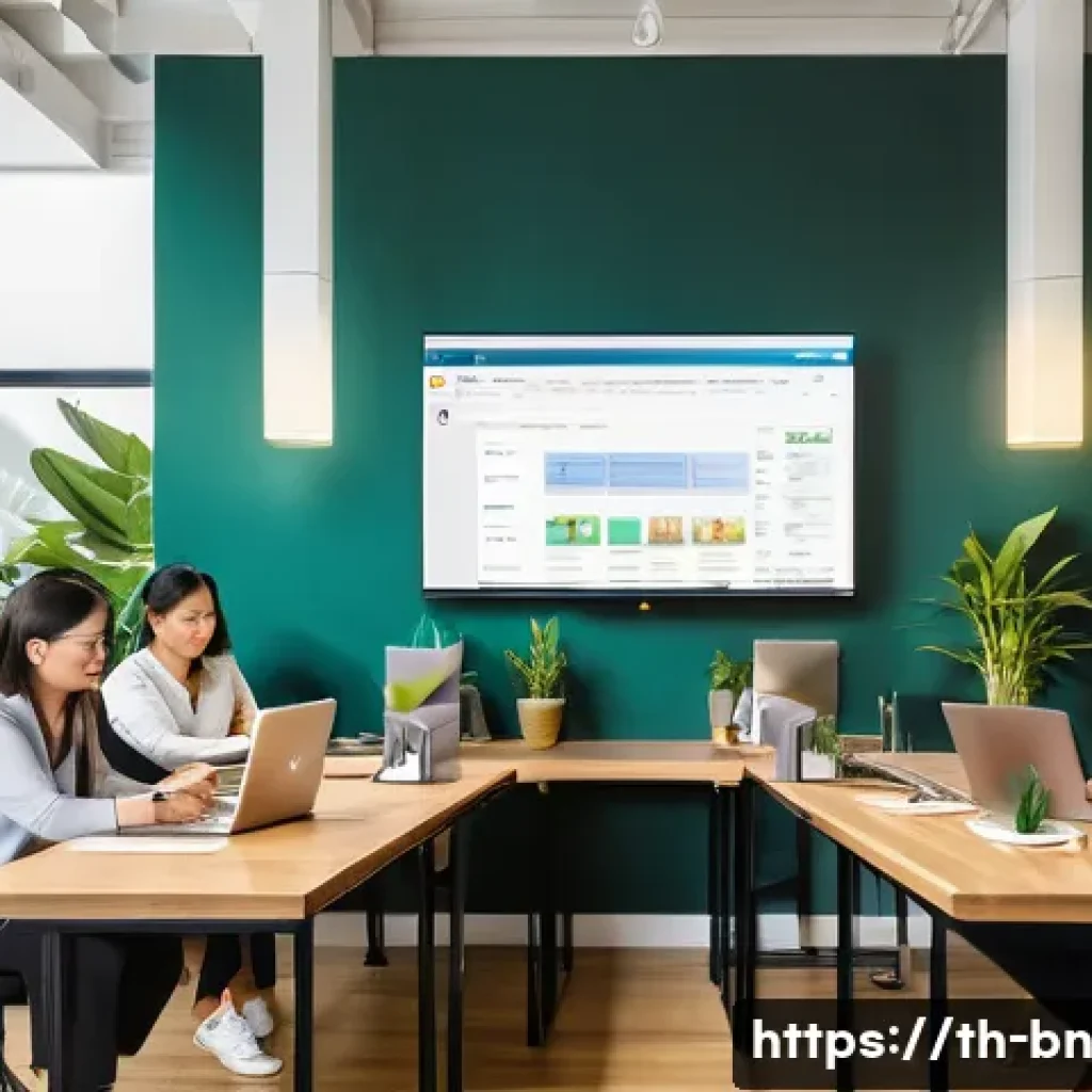 다양한 데이터 수집 방법 비교 - A modern digital workspace featuring a diverse group of Thai professionals collaborating on an onlin...