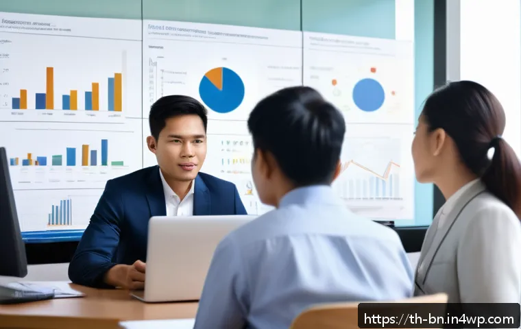혼합 방법론의 장점과 적용 사례 - A detailed and professional scene of a diverse group of Thai social researchers collaborating in a m...