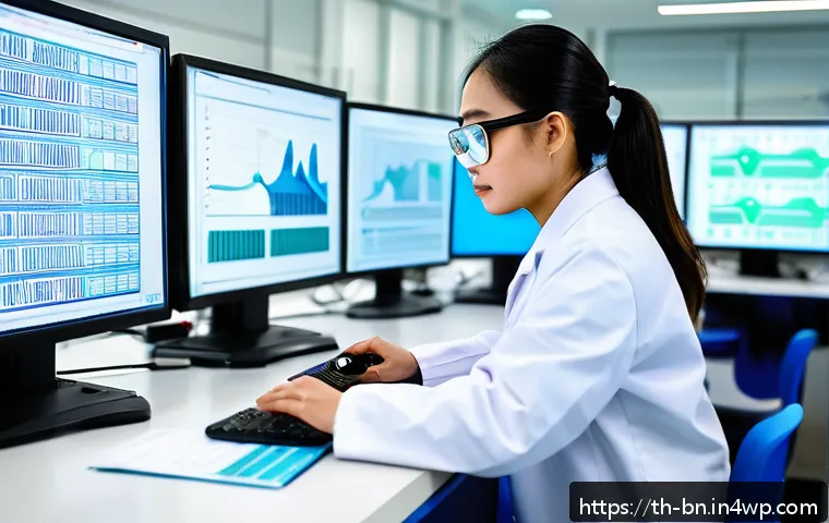 실험 설계에서의 인과 관계 확립 방법 - A detailed scientific laboratory scene showing researchers conducting a randomized controlled trial ...