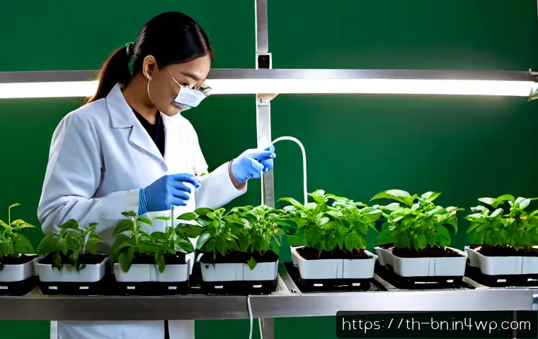 가설 설정과 검증의 중요성 - Photorealistic Thai university science laboratory, a young Thai woman researcher in a neat lab coat ...